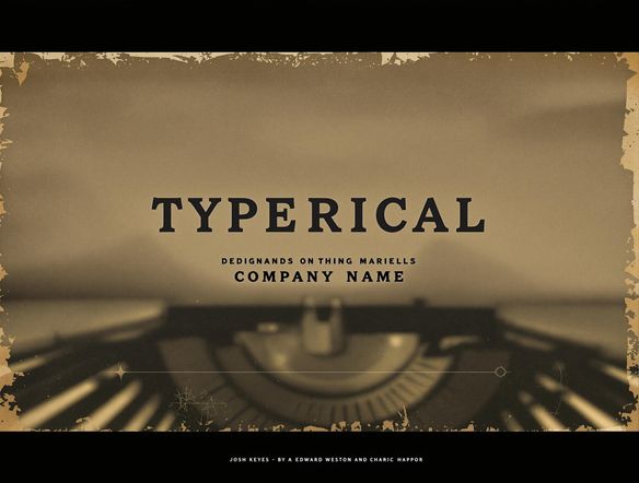 A minimalist logo design featuring a stylized typewriter key with the company name subtly incorporated. The font should be a bold, sans-serif typewriter style. The color palette is muted, with a focus on earthy tones and aged paper textures.