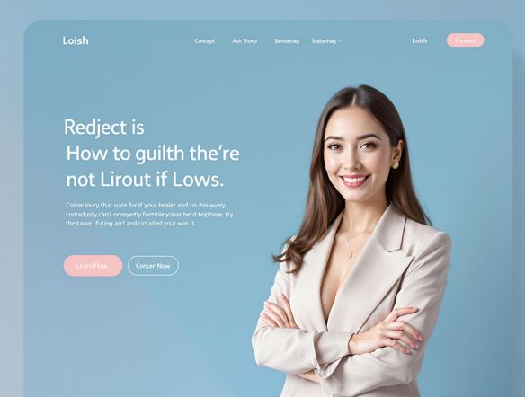 A clean and professional LinkedIn banner featuring a headshot and a tagline. The design should be modern and minimalist, with a focus on conveying competence and trustworthiness. Use a calming color palette and clear, legible text.