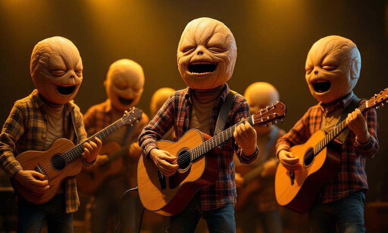 The Almond Brothers singing “Whipping Roast” AI Generated Artwork