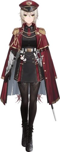 try to make a new picture, with that model, I want the woman to pose bravely, by showing the gesture of her left hand holding her sword whic...