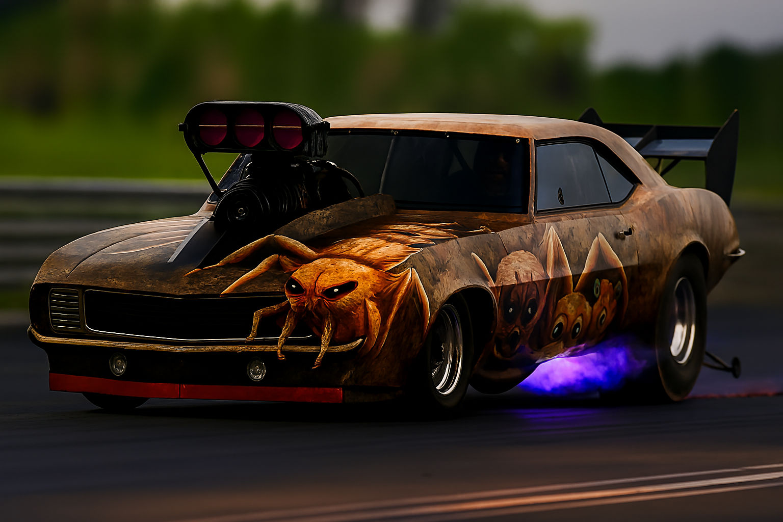 Arachnid Fury Chasing Down The Desert Speedway!