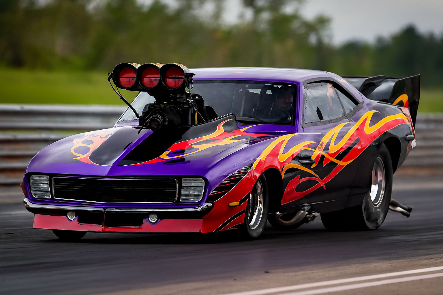 Aggressive Looking Pro Mod Dragster Ready to Race!