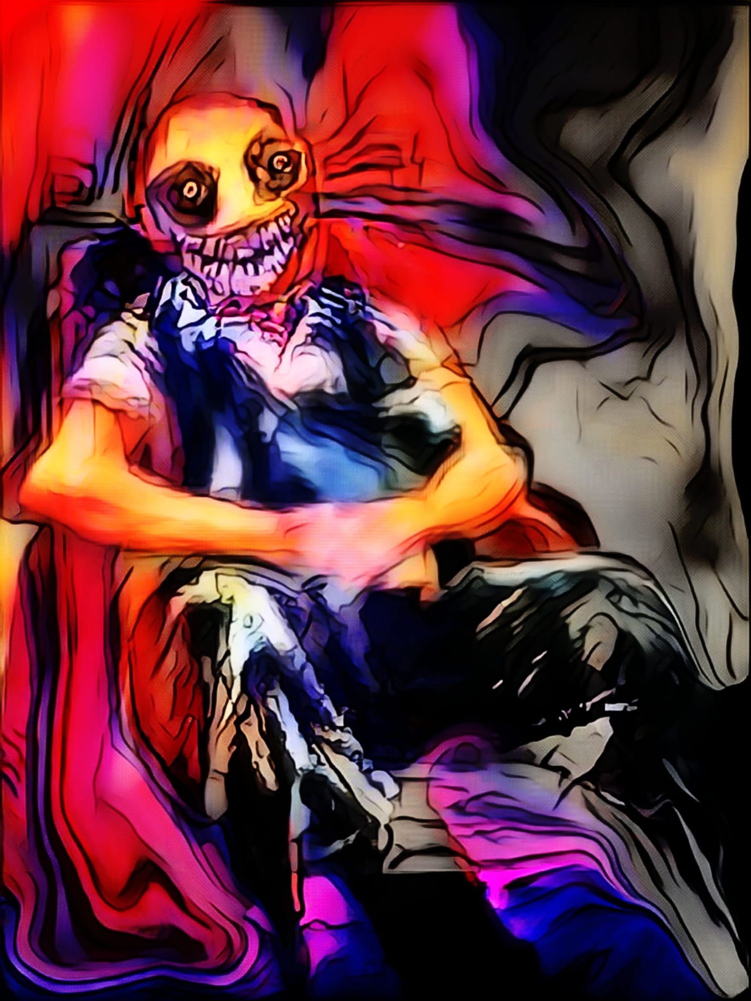 A high resolution more sinister and horror style image 