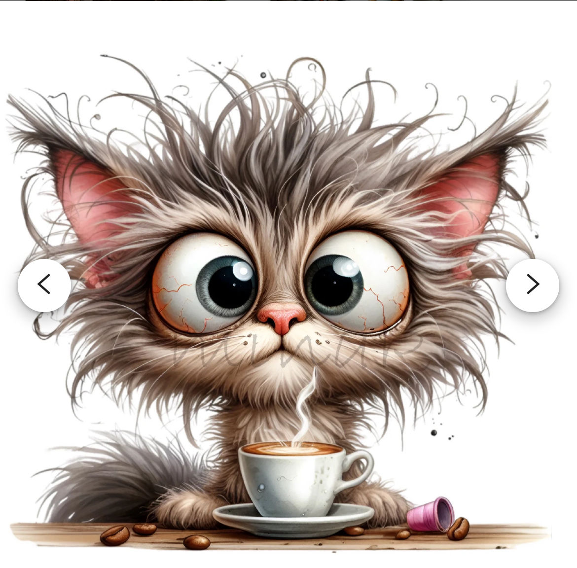 My cat before coffee