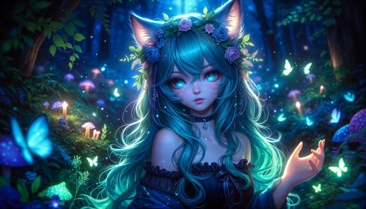 A beautiful fierce yokai 