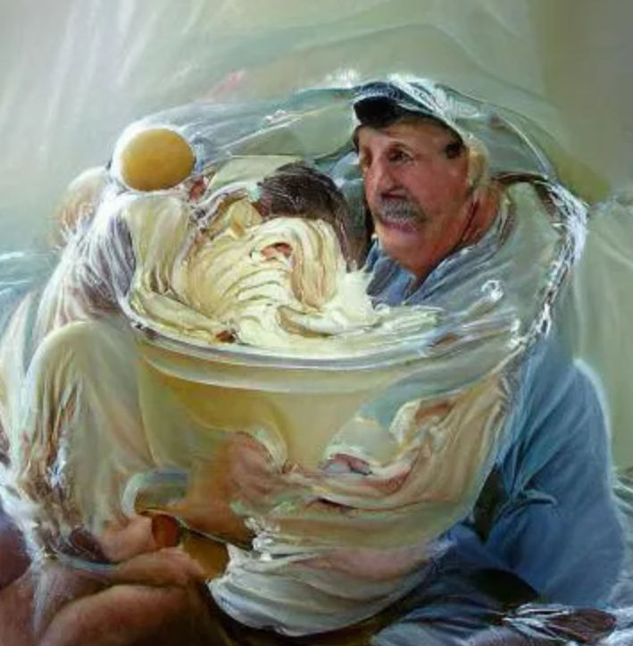 Dad In Ice Cream