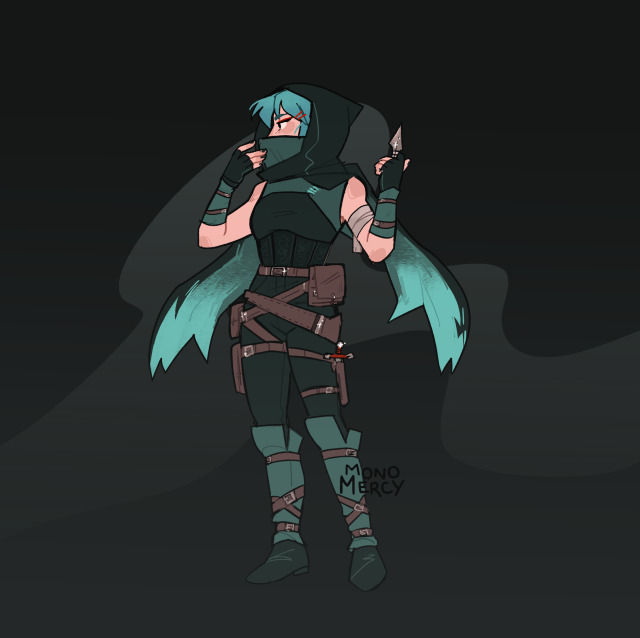 Light hot girl style demon character with horns and wings