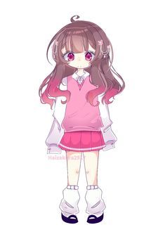 Light hot girl style monster girl character