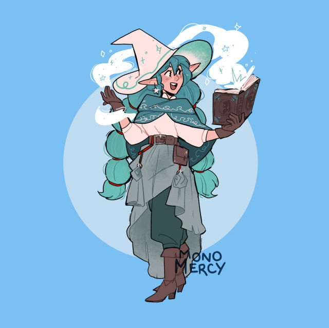 Light hot girl style demon character with horns and wings