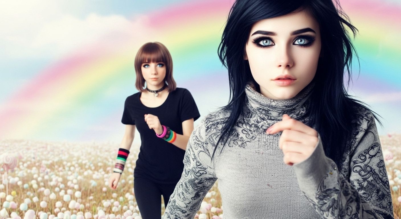 Running up for a hug