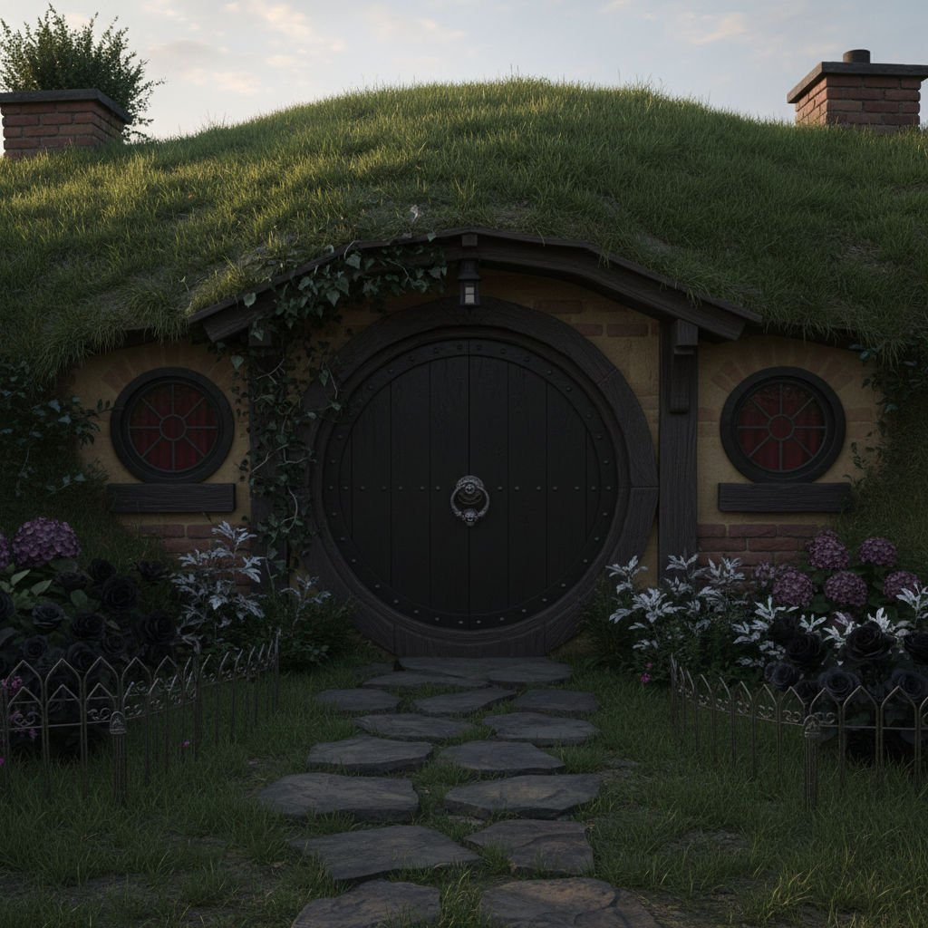 Entering the Hobbit house