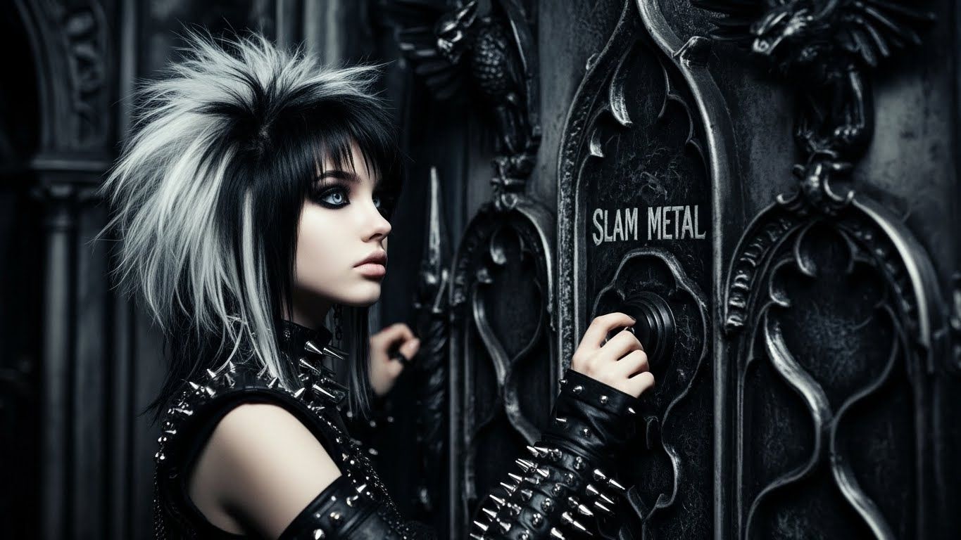 "I hope you don't mind if I - *giggles* uhhh" 
*Presses metal button*