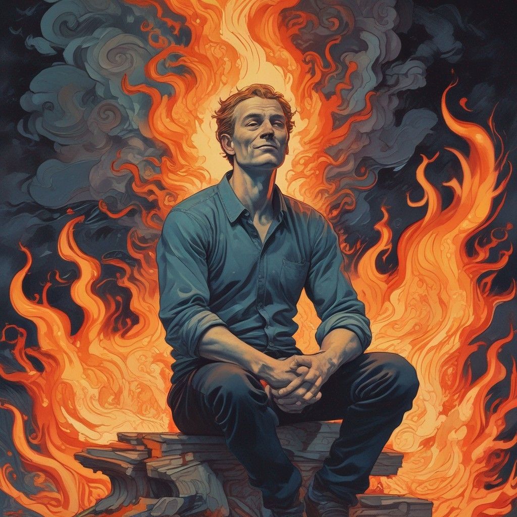 The struggle to achieve peace when the mind has only known war.  