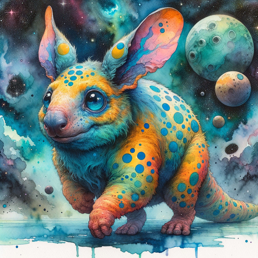 The Cosmic Wanderer of Polka-Dots