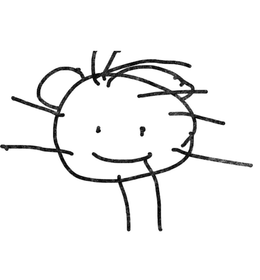 Children drawing to animation character