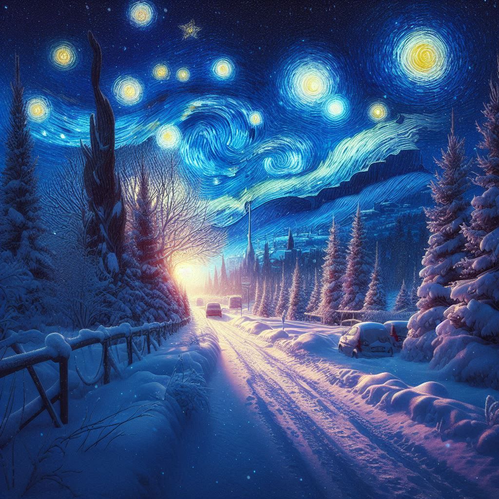 Starry Night winter (2)