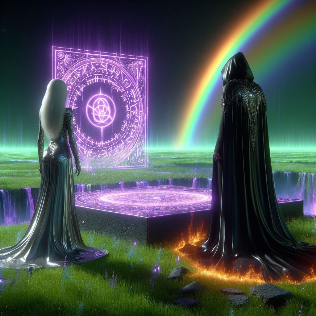 Cinematic fantasy landscape