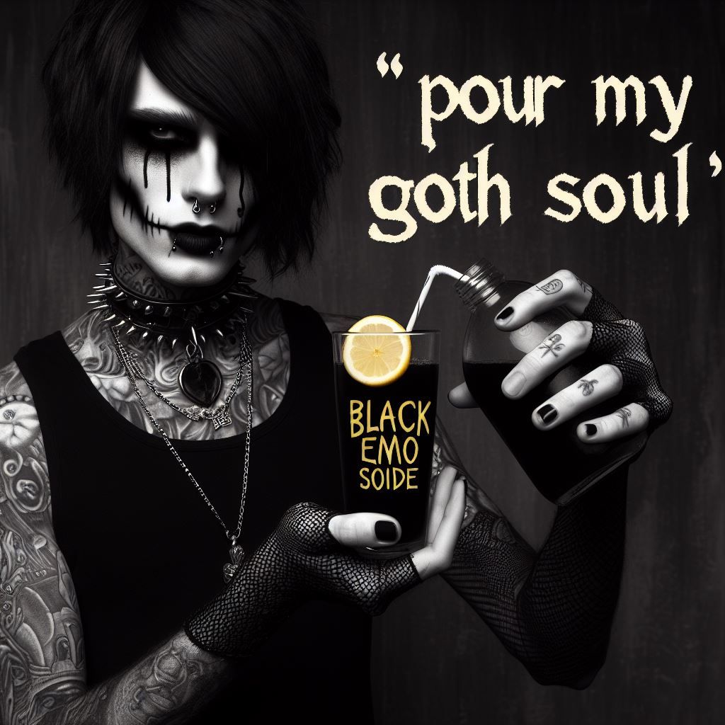 Hyperrealistic, gothic cyberpunk art, concept art, intricately detailed, black and white depth, dramatic, top light, full-body view of a hau...