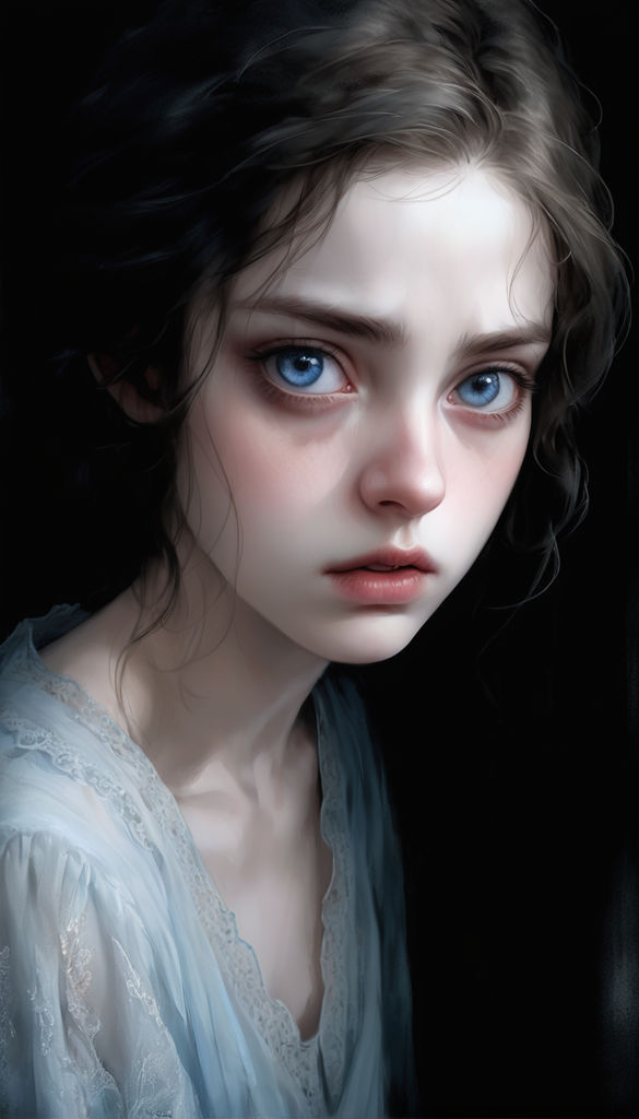 A hauntingly beautiful portrait of a young woman