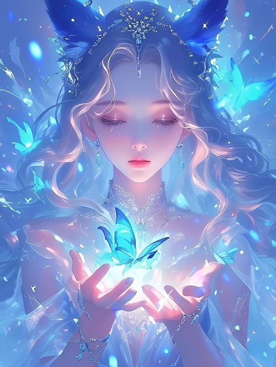 
 girl walking on water