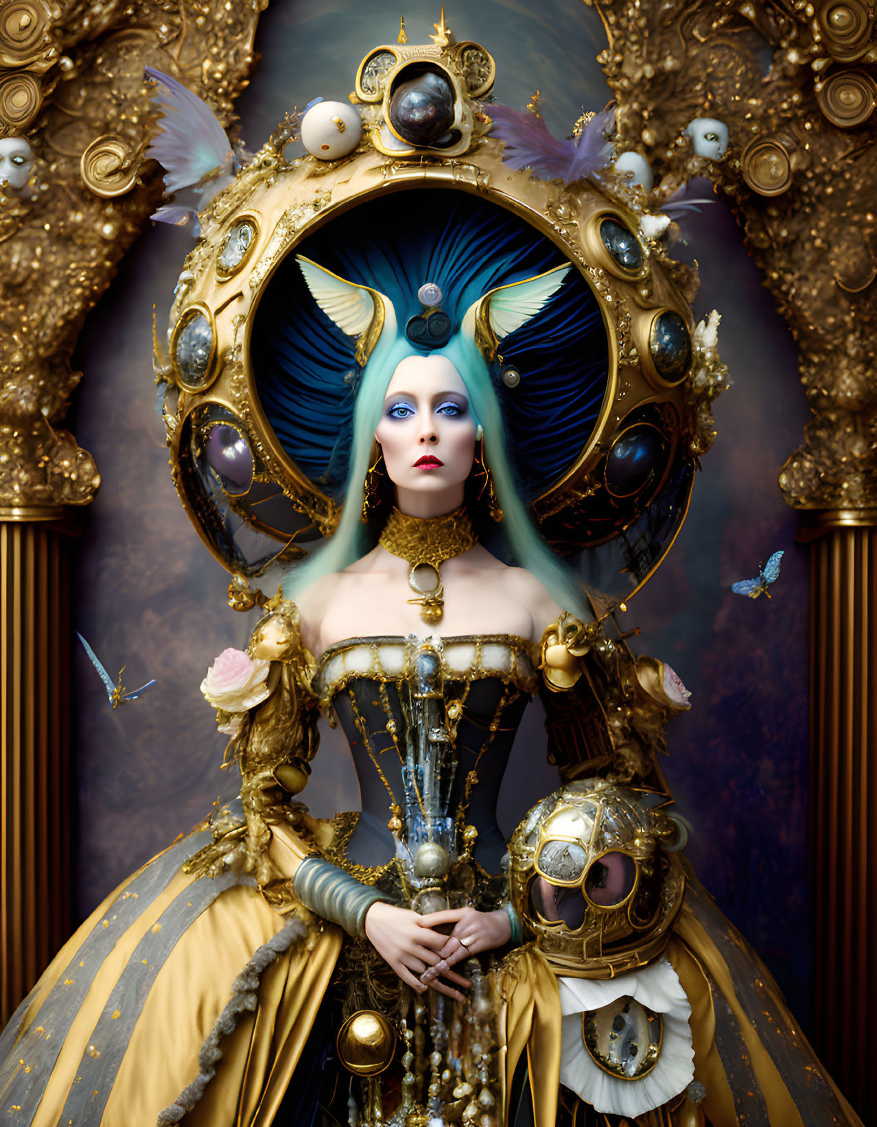 BAROQUE PORTRAIT OF THE ASTRONAUT QUEEN