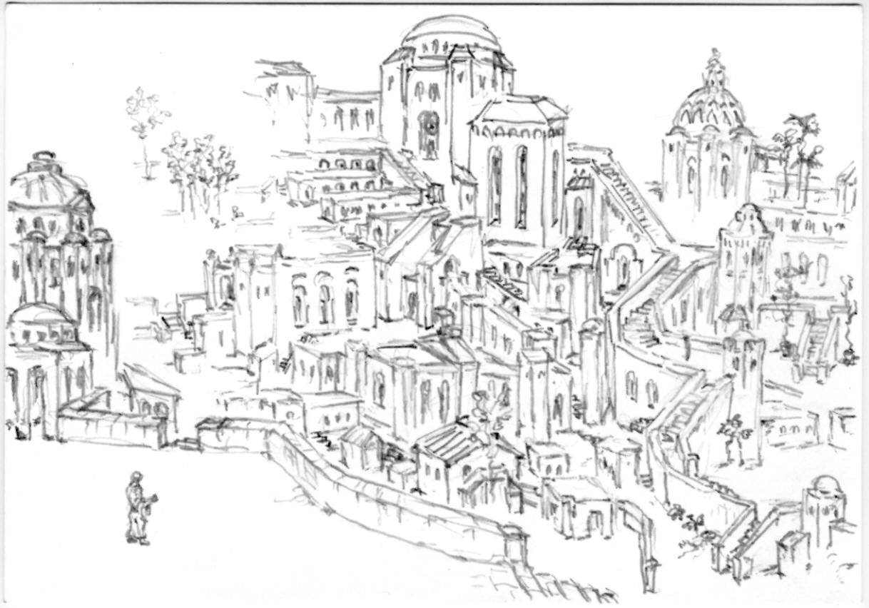 ideale Stadt - mit labyrinthisch verbundenen Ebenen - 2 - 3