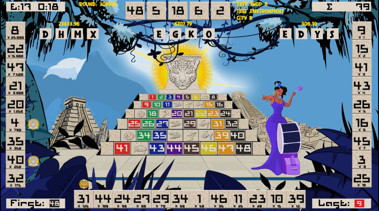 Hyperrealistic portrait of a beautiful Aztec goddess in front of Aztec temple