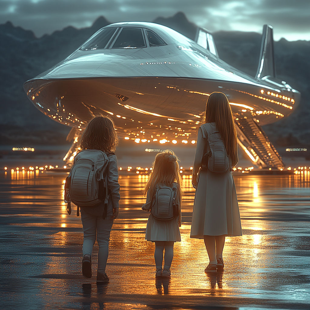 Shuttle to the Colony Starship.