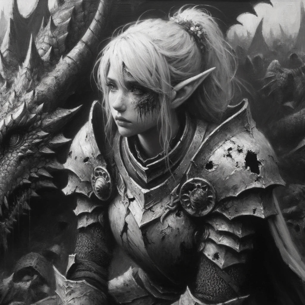 elf dragon warrior.