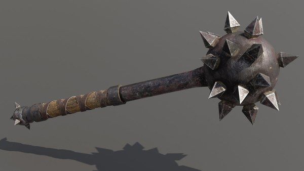 A Morningstar (heavy spiked mace)