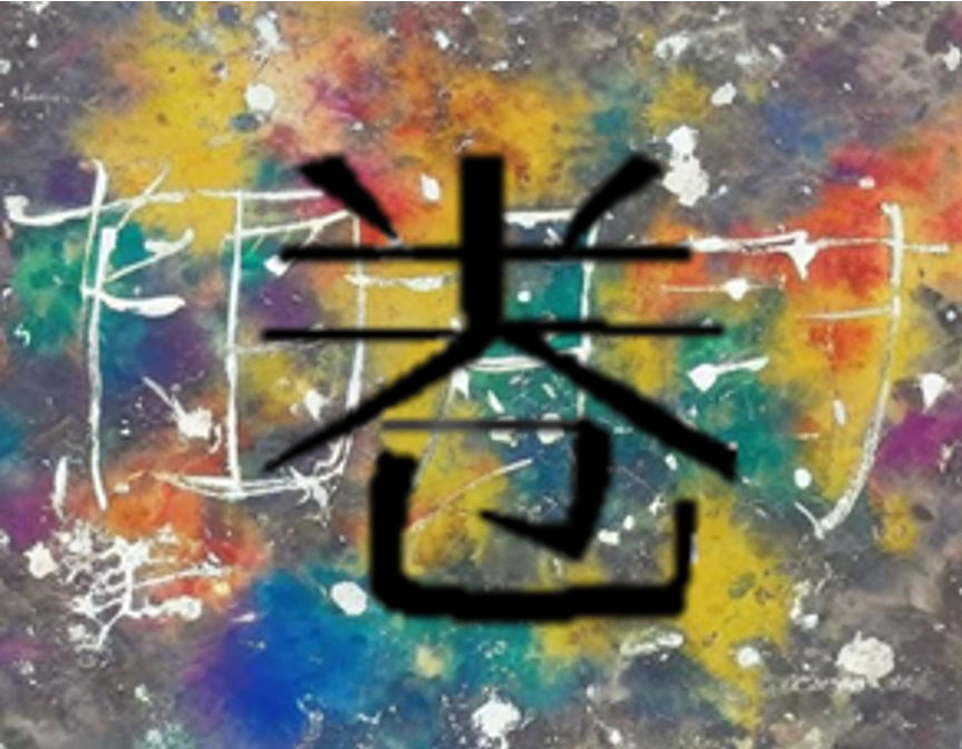 <lora:wgz bg:1.0> An abstract <lora:WGZ:1.0>painting,calligraphy painting,background, colorful, tired