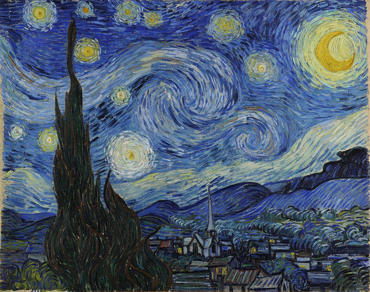 Noite estrelada van gogh 