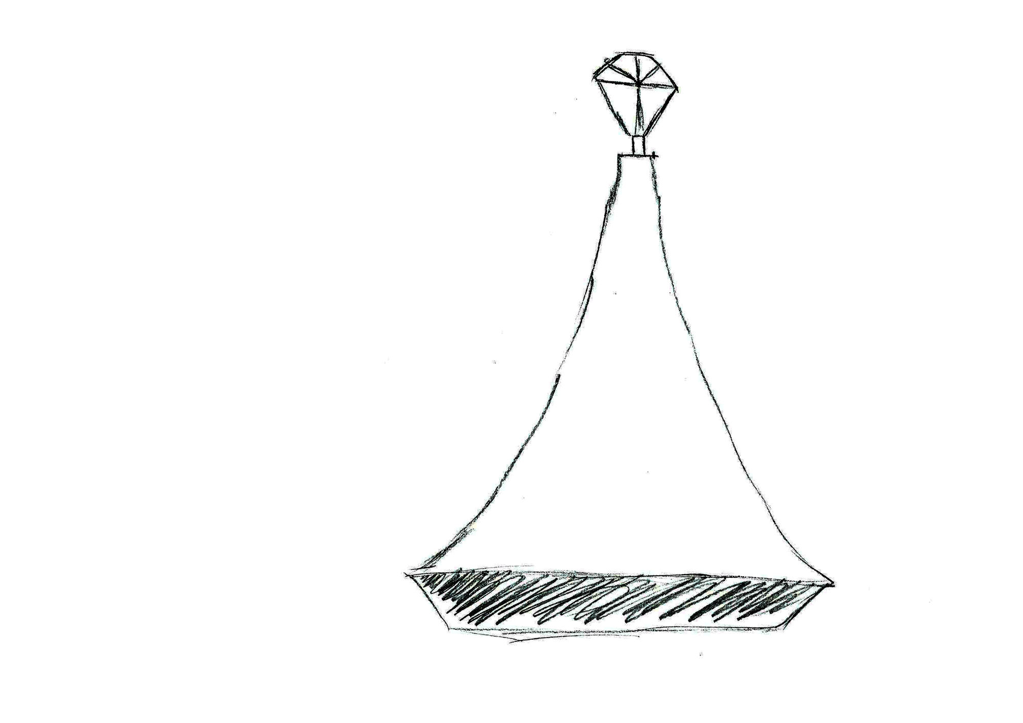 the lid is a clear diamond and the bottom is a blue transparent diamond perfume bottle
3D