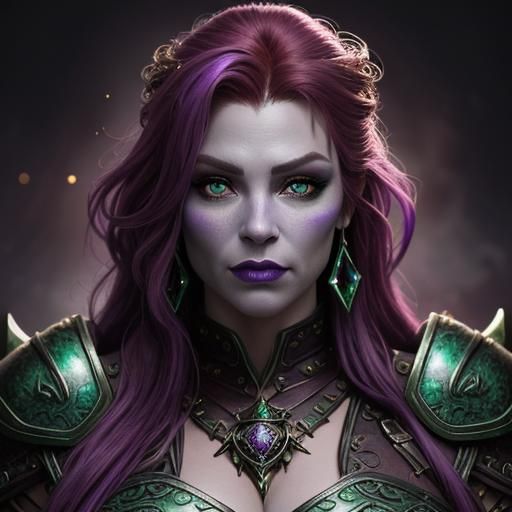 Mixed blood Duergar/Drow warrior.