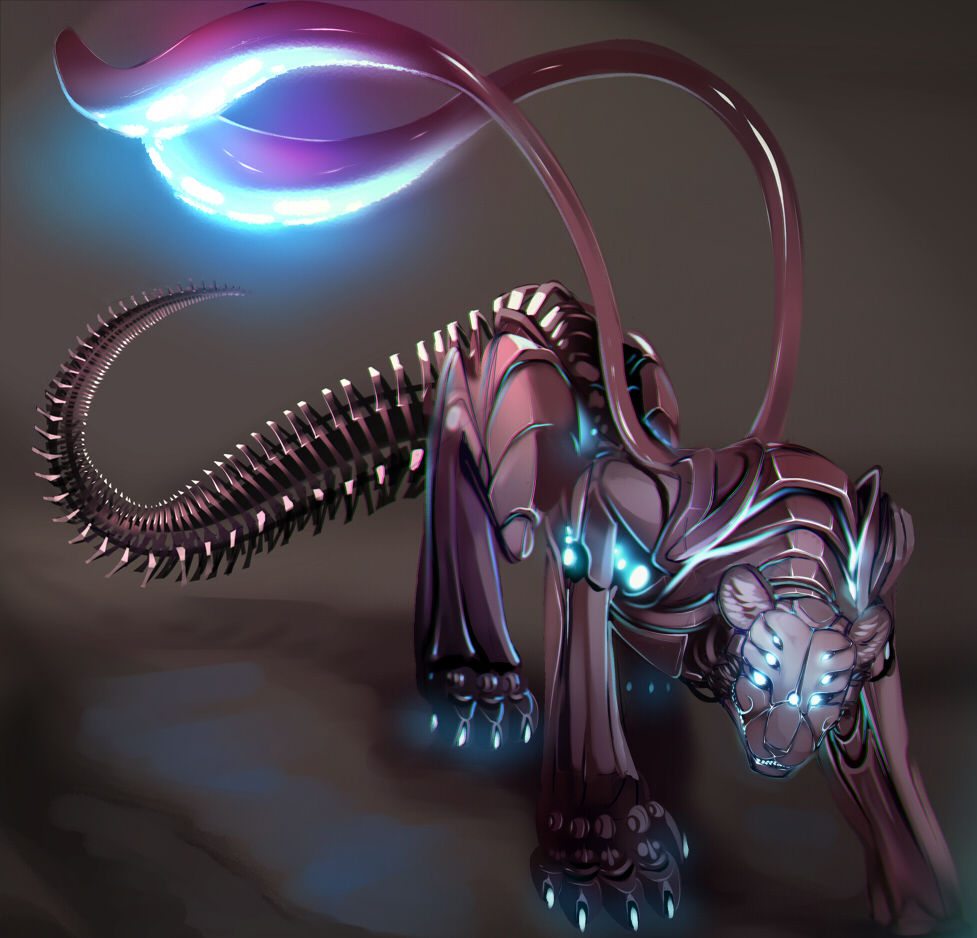  displacer beast Coeurl cougar six legs cat feline