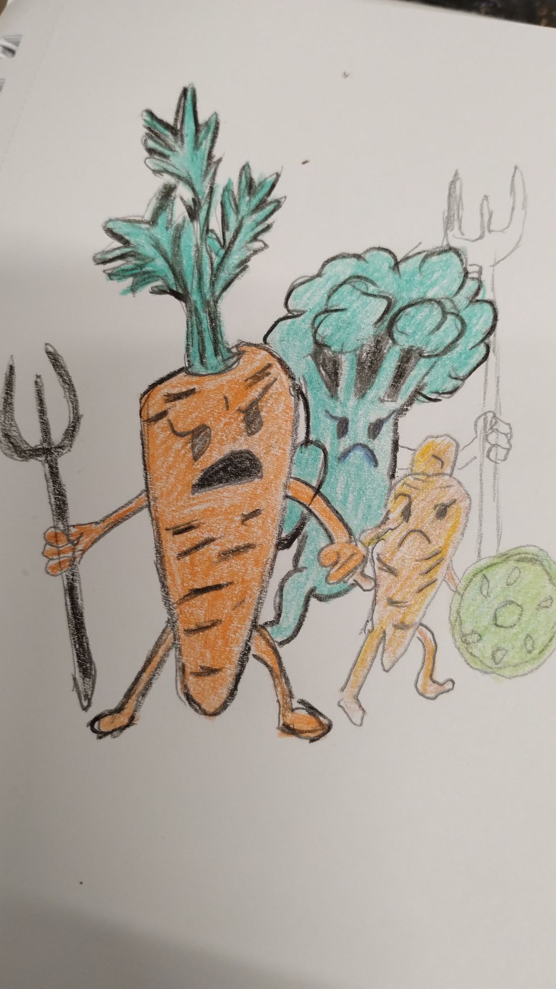 Take this drawing created by my child and transform it into a realistic CGI version. Keep all the original shapes, proportions, and weird li...