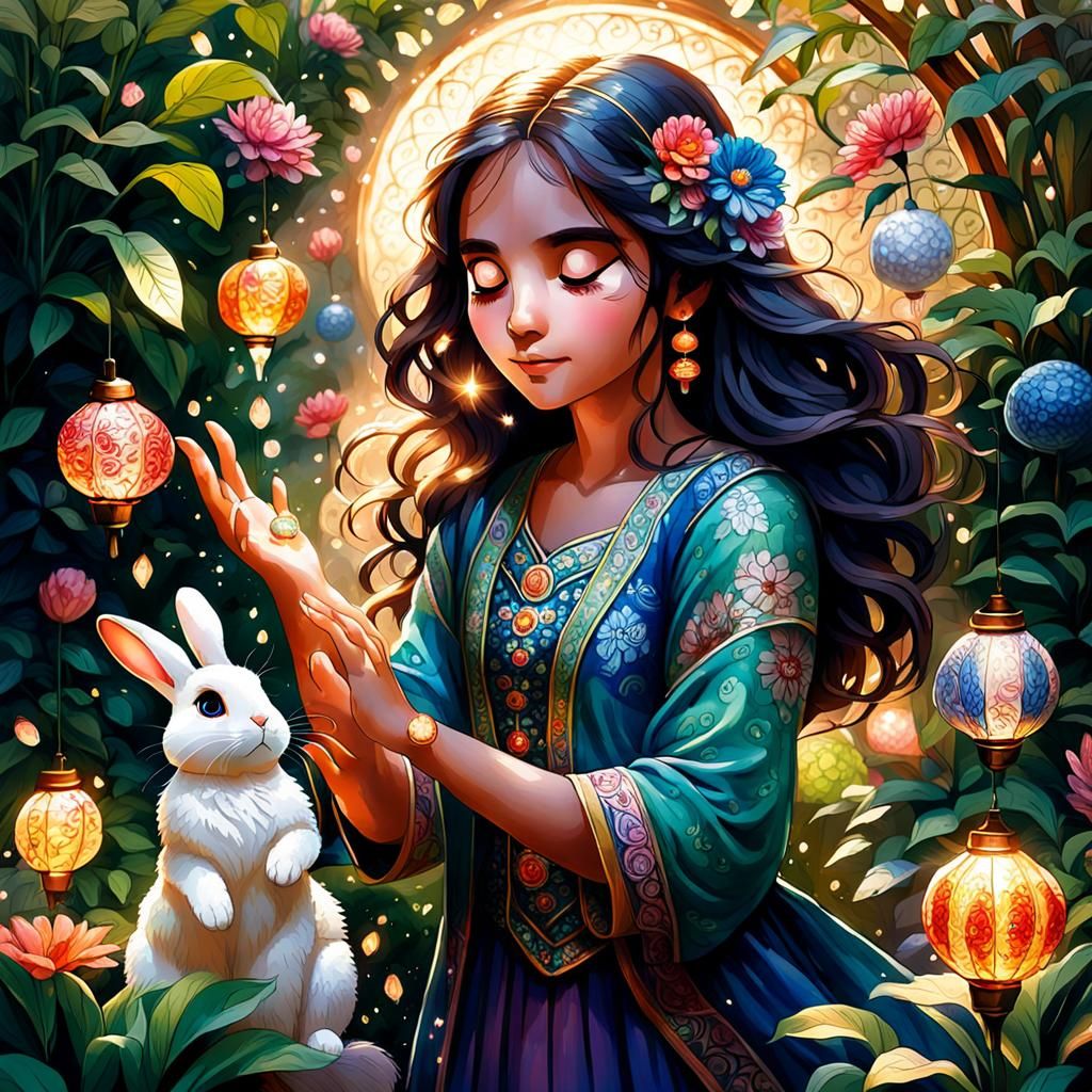 •	 A small, colorful bird with ‎sparkling feathers fluttered down from the sky. It landed gently on the garden ‎edge, holding a shiny envelo...