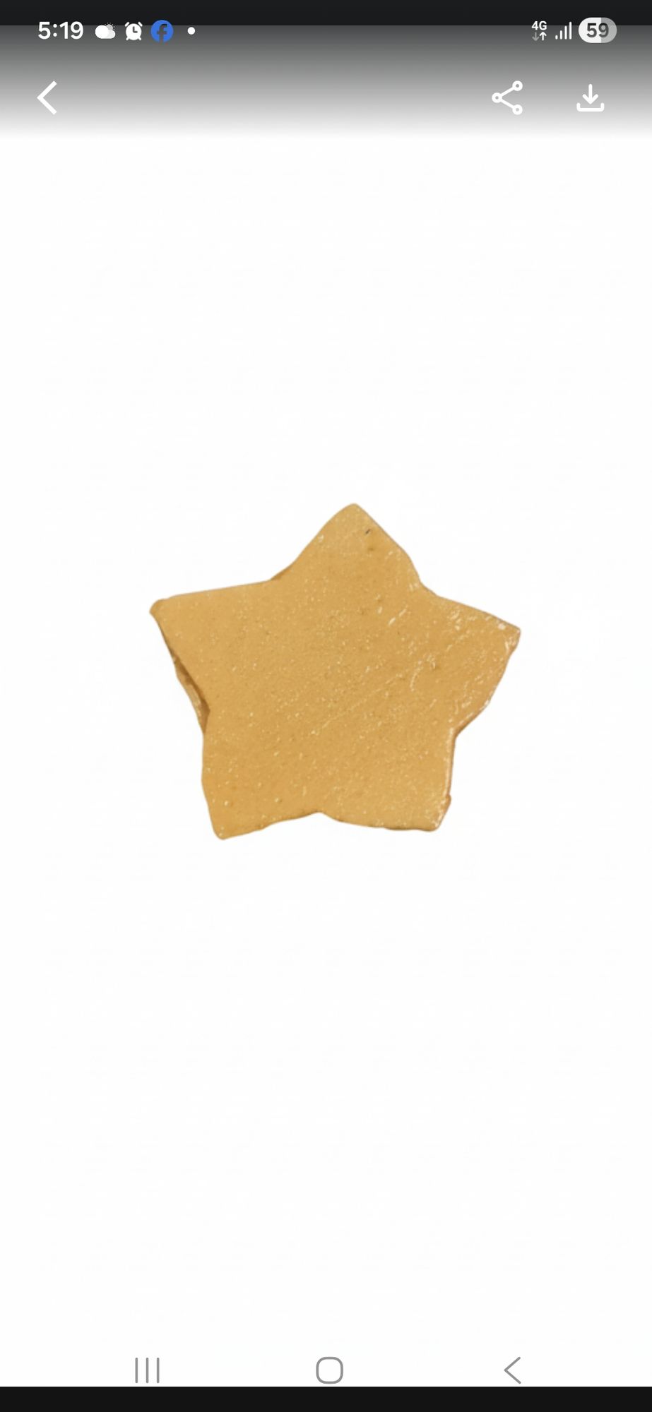 creat a detailed, transparent gashapon capsule diorama, held between fingers, featuring [star shaped dalgona] in their [ICONIC stage]. Insid...