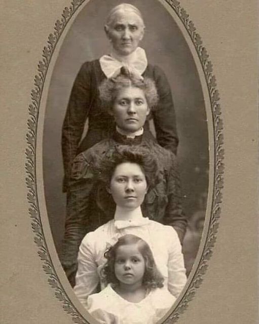 Four generations of women
