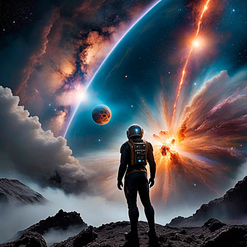 witness to a galactic cataclysm