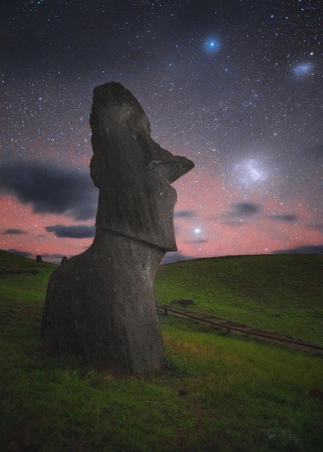 the ever-watchful guardian of eternity from Easter Island