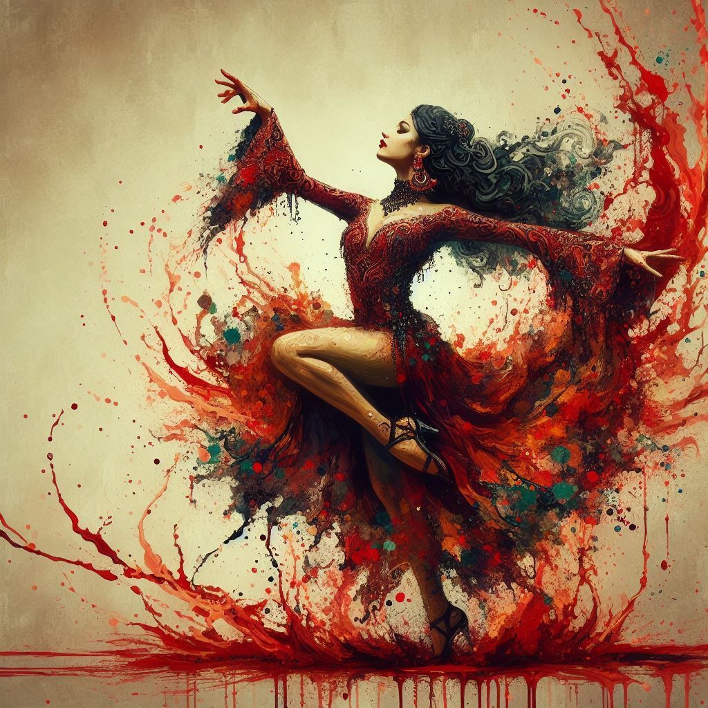 Dancing skeleton beauty dark academia