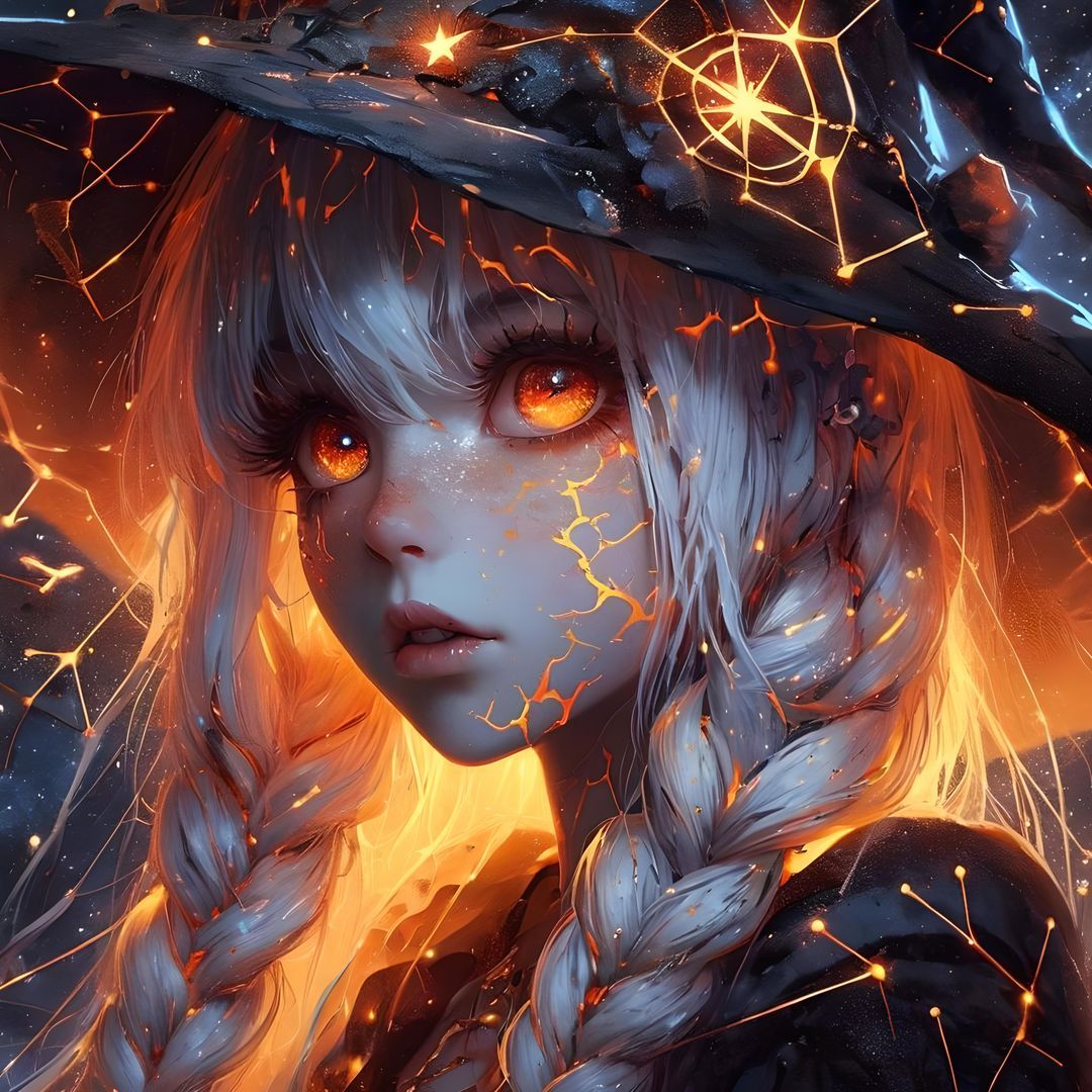 Girl witch deviantart airbrush art artwork