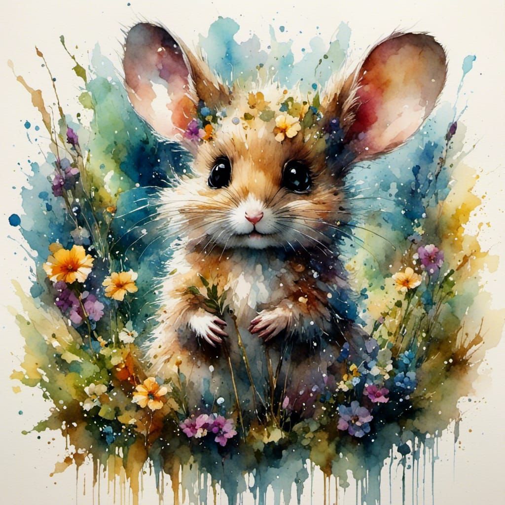 Funny bunny Tim Burton Wadim Kashin Zdzisław Beksiński charcoal drawing mixed media matte painting low poly twilight trending on Artstation...