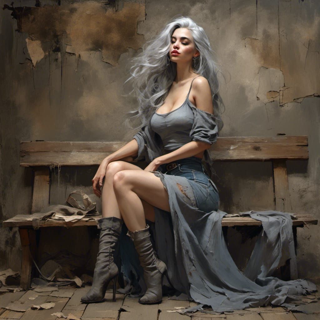 Ideal face blond girl , ideal body , smile , blue eyes, Red lips resin cast wet brush finalRender detailed