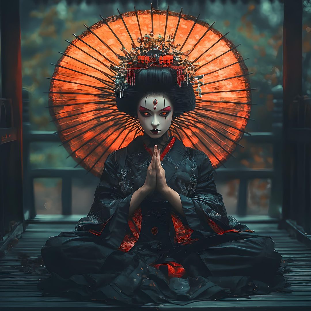 Cute girl fairy  watching stars Tim Burton Wadim Kashin Van Gogh Zdzisław Beksiński cool colors minimalist