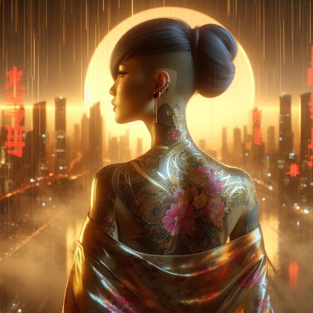 triadic colors volumetric lighting Van Gogh Kelly Freas green and magenta post-impressionism girl Zdzisław Beksiński fairy