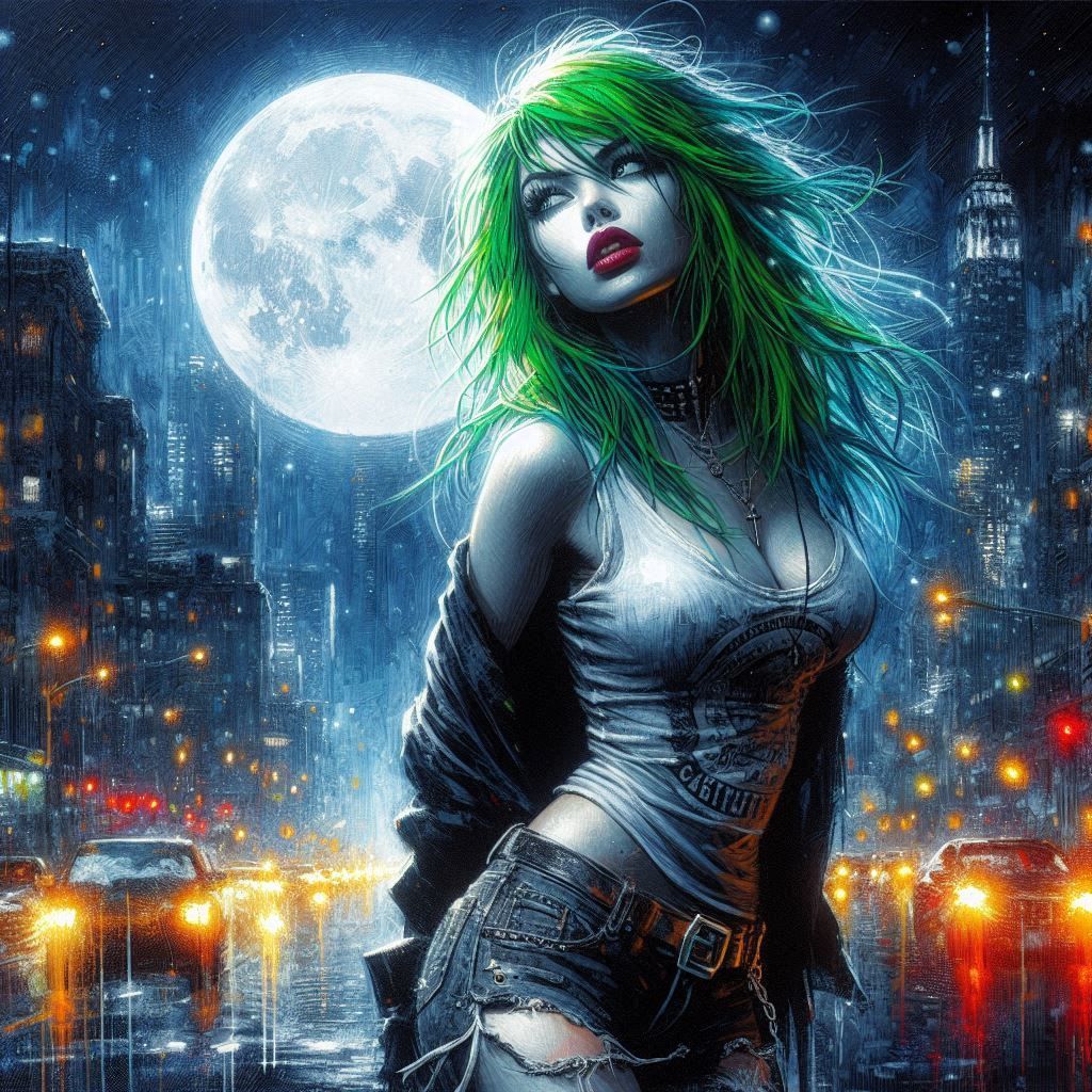 Adorable smile Gothic girl Tim Burton Kandinsky Gustav Klimt deep color cool colors hyperdetailed Eldritch bokeh