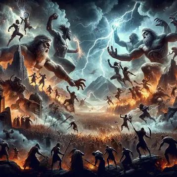 epic fight between cronos and zeus 