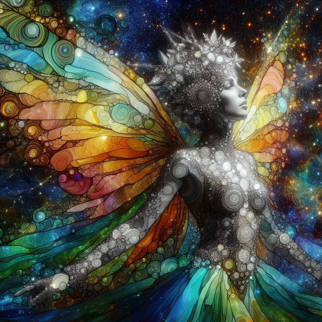 Kids drawing of A beautiful ancient sakura tree in front of a lake. Mountains and Japanese temples in the background.